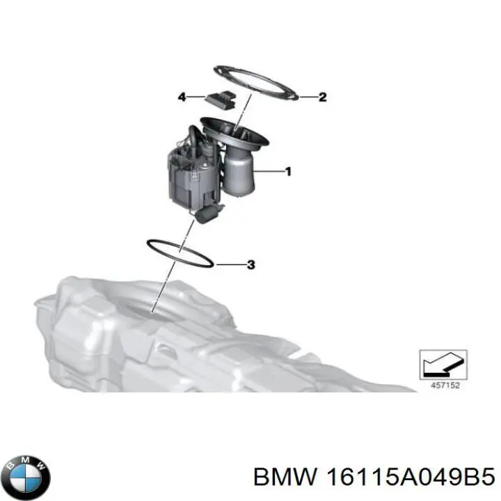 16115A049B5 BMW Электробензонасос