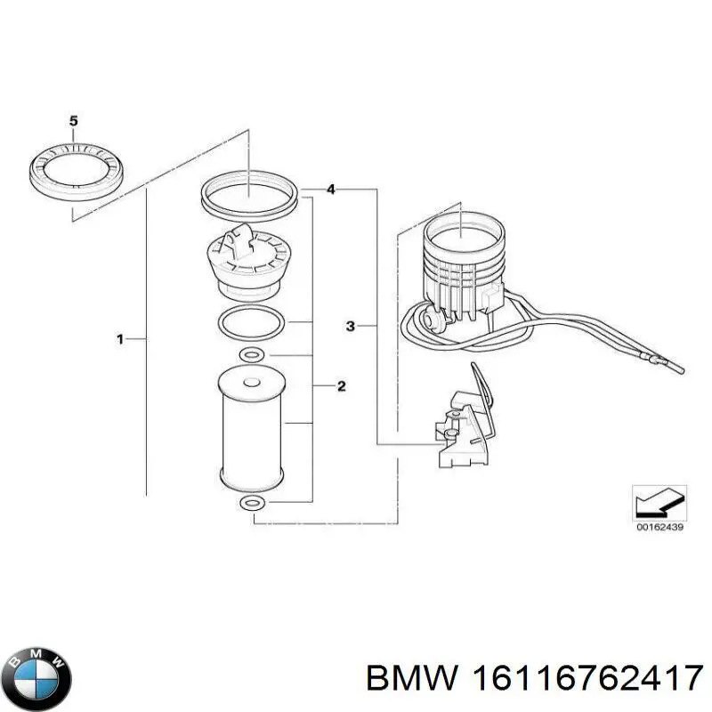 16116762417 BMW Крышка топливного насоса