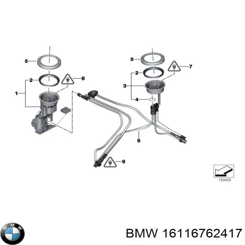 Крышка топливного насоса BMW 16116762417 цена, от 5.69 USD
