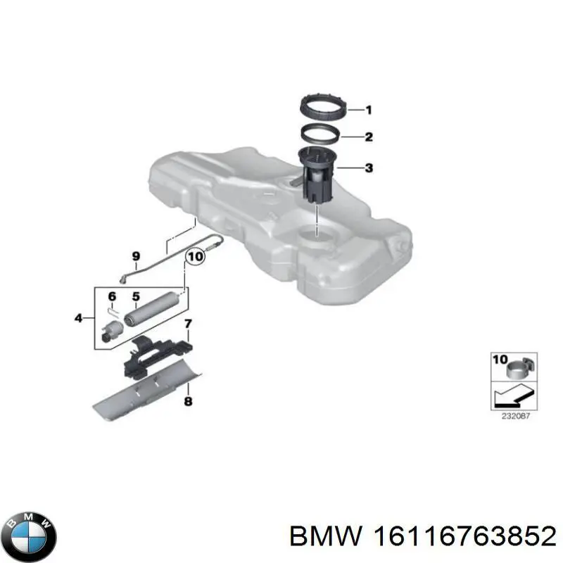  BMW 16116763852 цена, от 2.55 USD