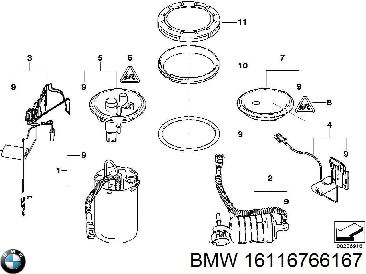 16116766167 BMW 