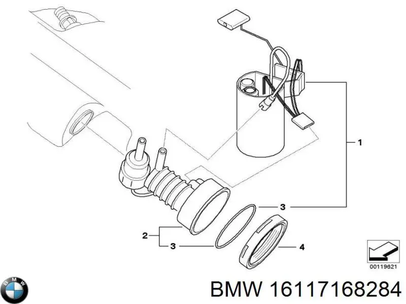 Фільтр паливний 16117168284 BMW