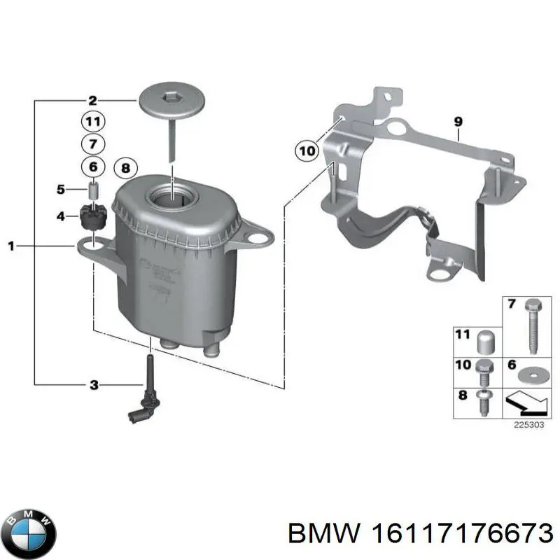  BMW 16117176673 цена, от 38.01 USD