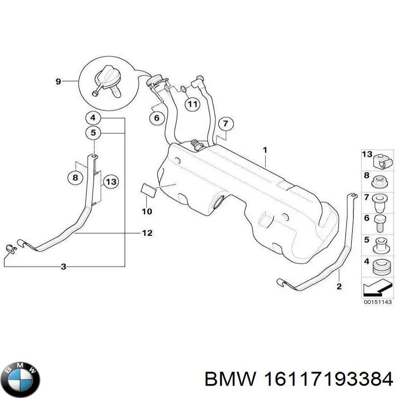  Крышка бензобака BMW X5 