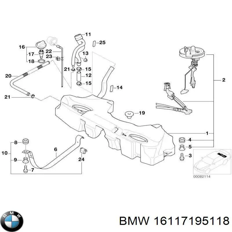  BMW 16117195118 цена, от 2.82 USD