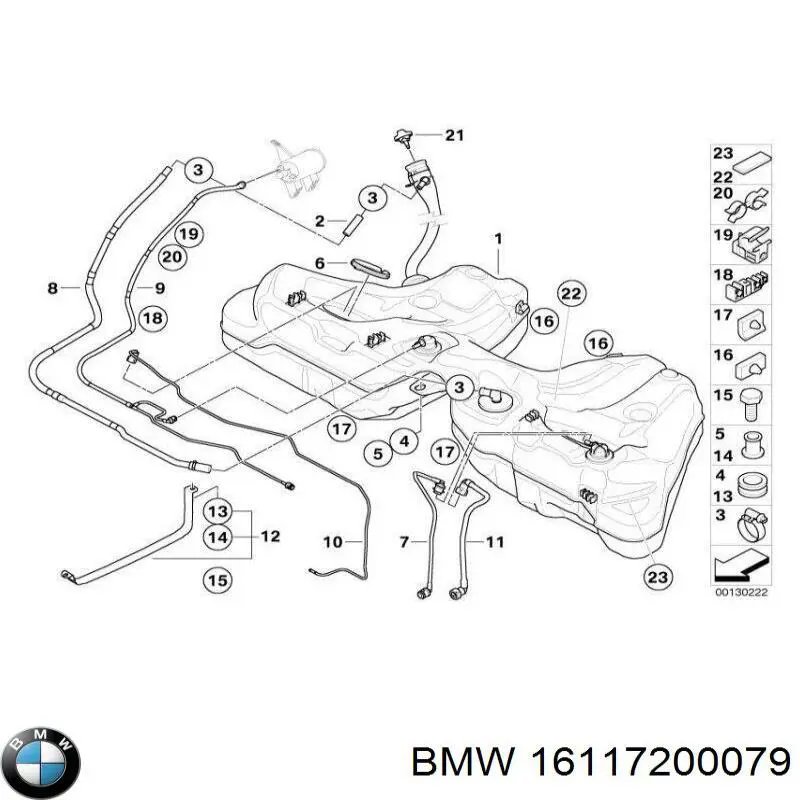 Бак топливный на BMW 5 (E60) купить.