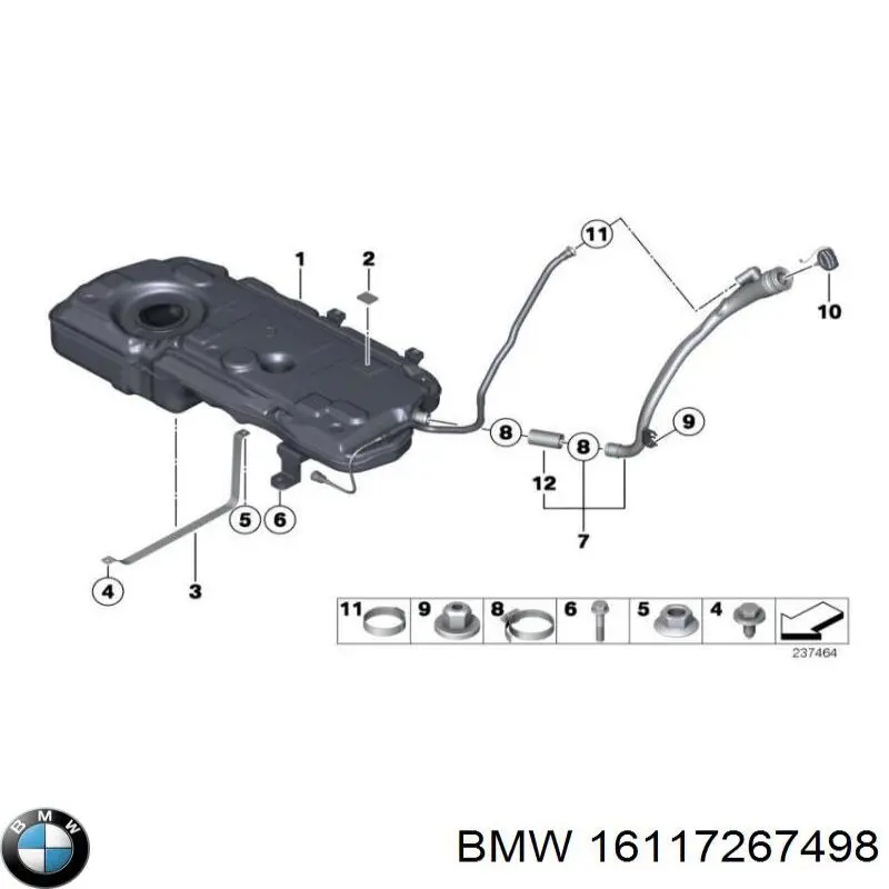 Бензобак BMW 16117267498 цена, от 84.75 USD