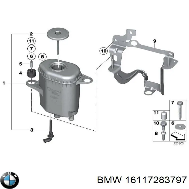 Бензобак BMW 16117283797 цена, от 1683.75 UAH