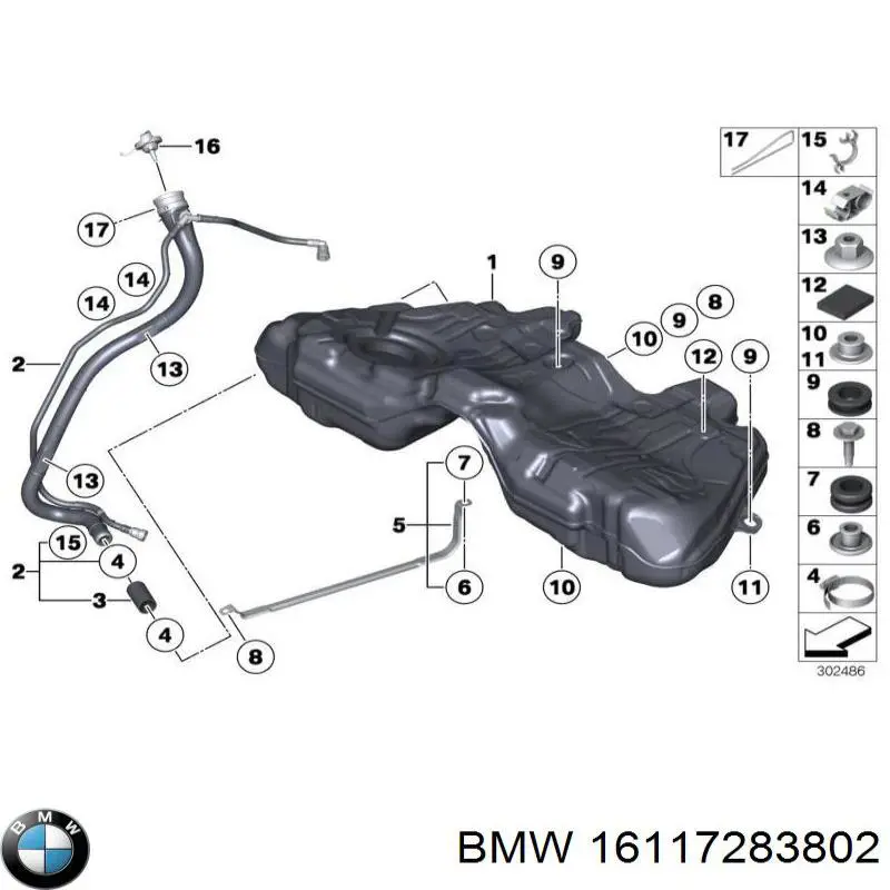 Tanque de combustível para BMW X1  E84