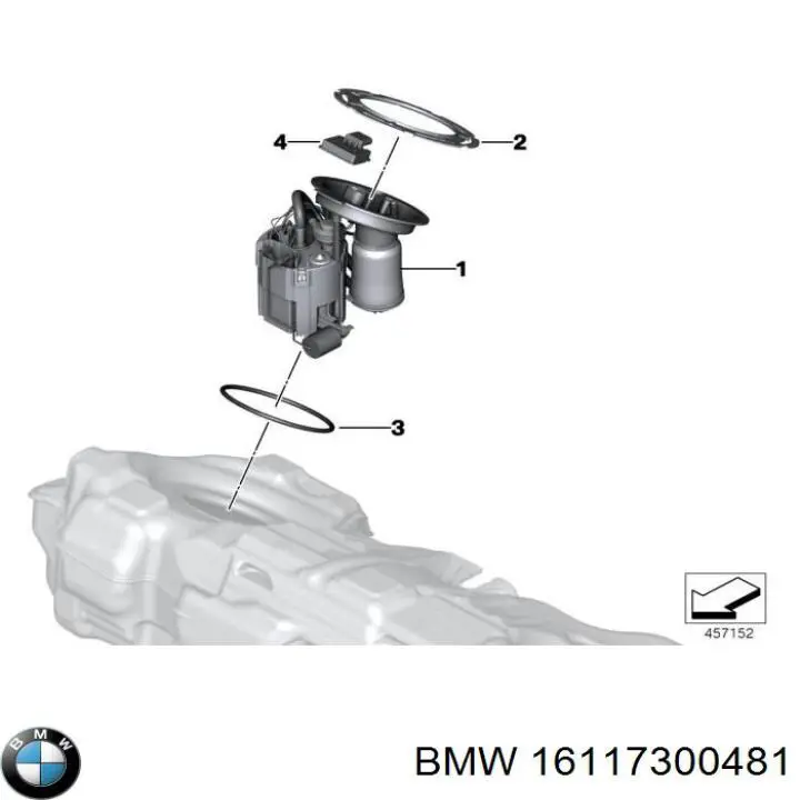 Купить 16117474992 BMW Модуль топливного насоса