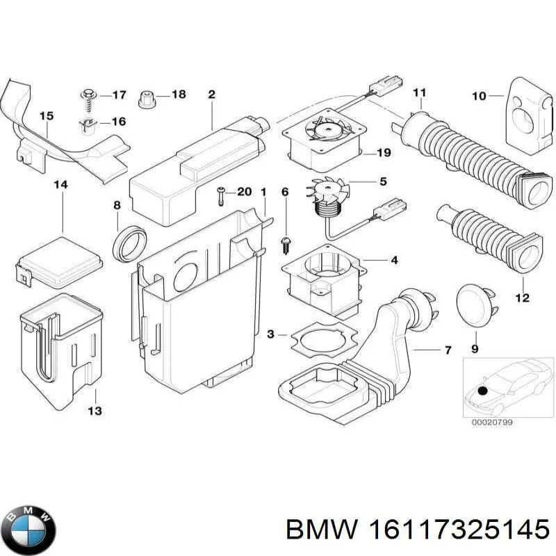  BMW 16117325145 цена, от 29.14 USD