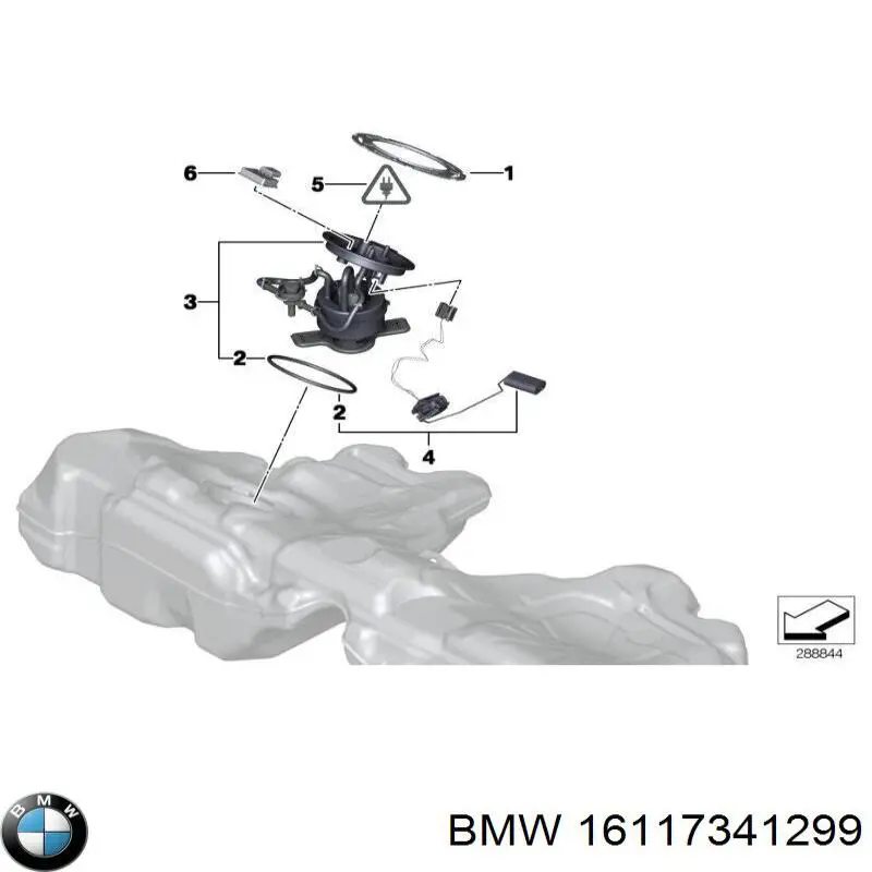 16117341299 BMW módulo de bomba de combustível com sensor do nível de combustível