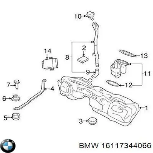 Купить 7344066 BMW Модуль топливного насоса