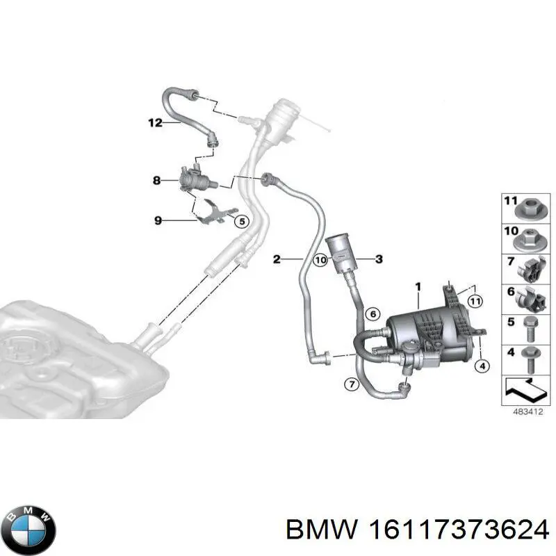 16117373624 BMW 