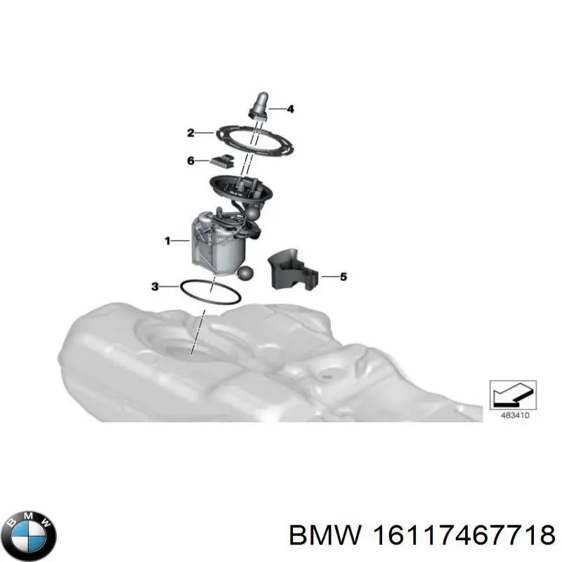 Бензонасос 16117467718 BMW