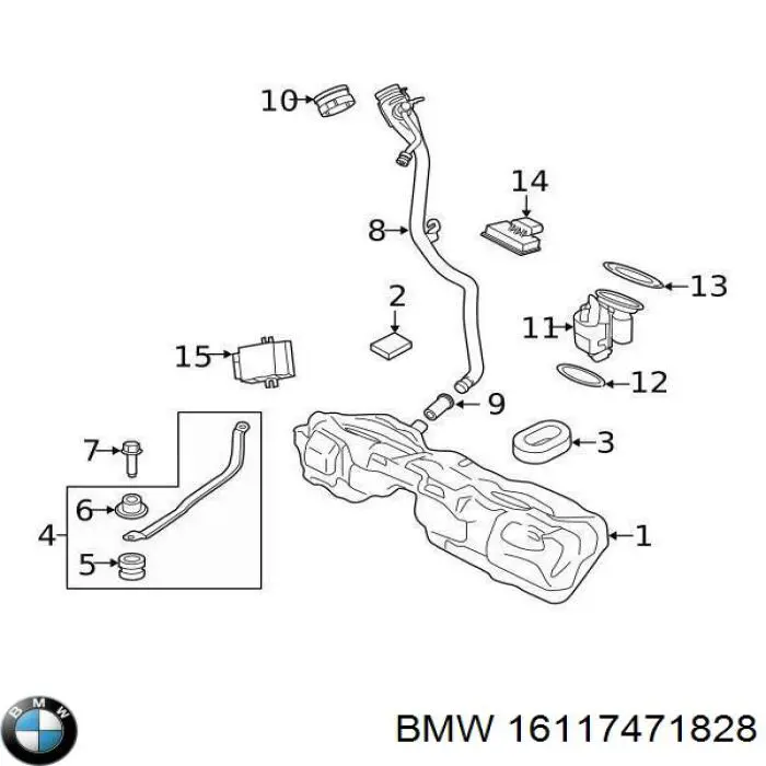  BMW 16117471828 цена, от 15.20 USD