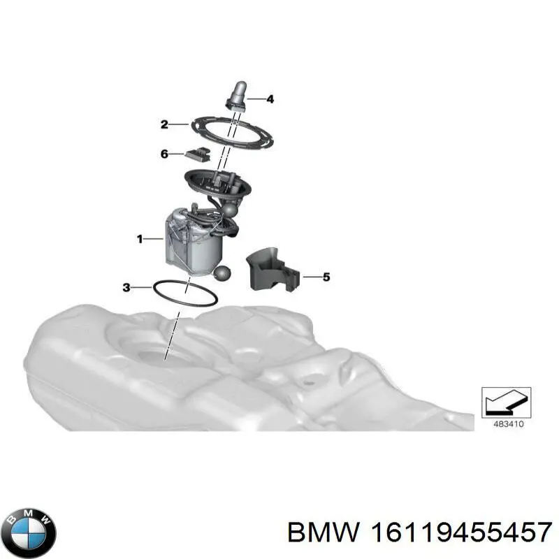 Купить 16115A049B5 BMW Модуль топливного насоса