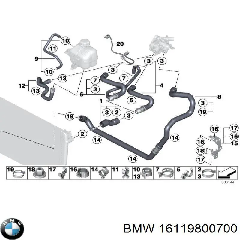  BMW 16119800700 цена, от 16.47 USD