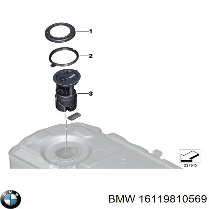 Модуль бензонасоса BMW 16119810569 цена, от 181.88 USD