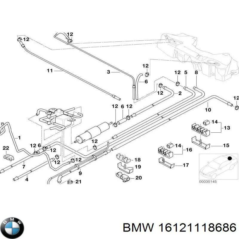  BMW 16121118686 цена, от 8.17 USD