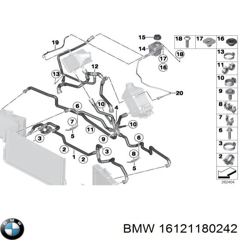 Хомут пыльника рулевой рейки BMW 16121180242