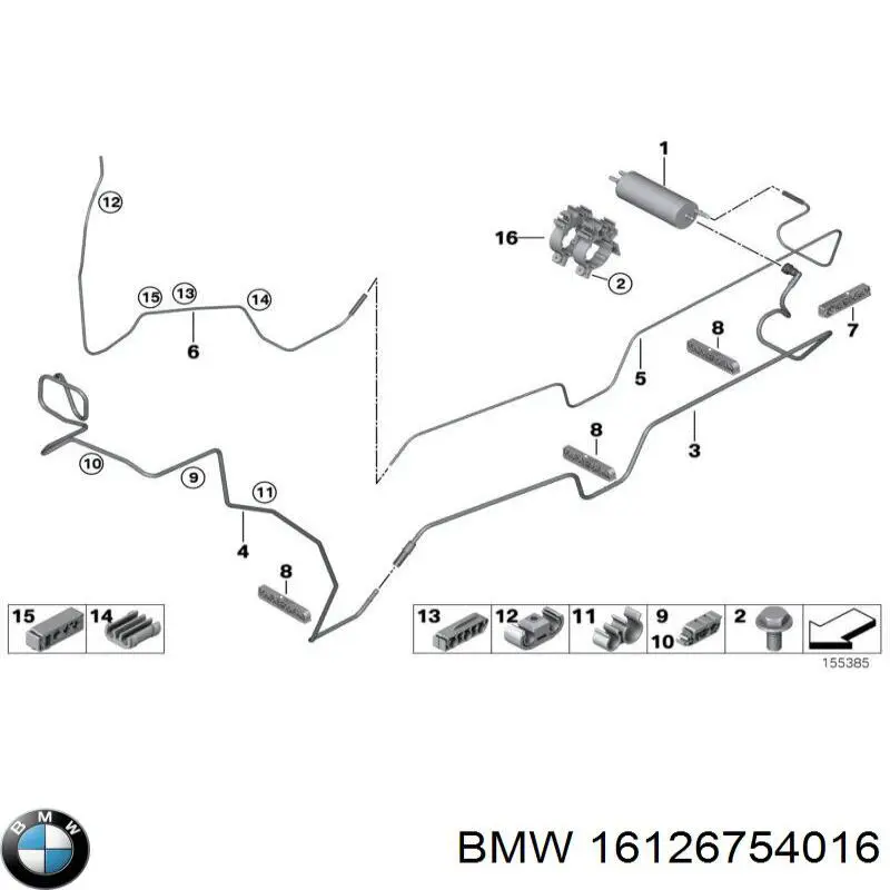 Фильтр тонкой очистки топлива BMW 16126754016 цена, от 39.62 USD