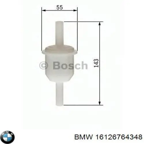 Топливный фильтр 16126764348 BMW