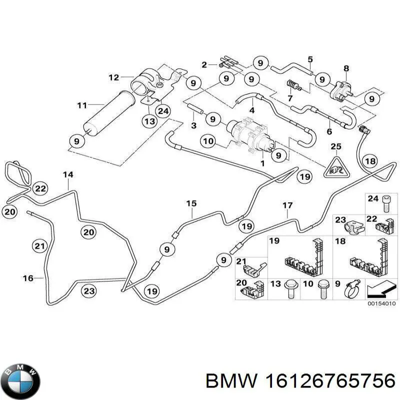 Топливный фильтр 16126765756 BMW