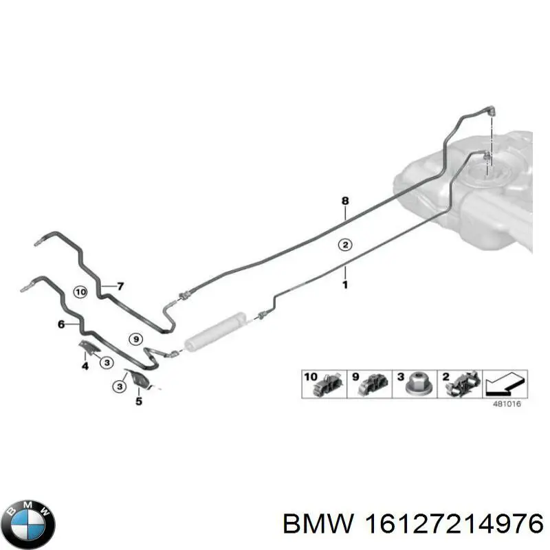  BMW 16127214976 цена, от 50.68 USD