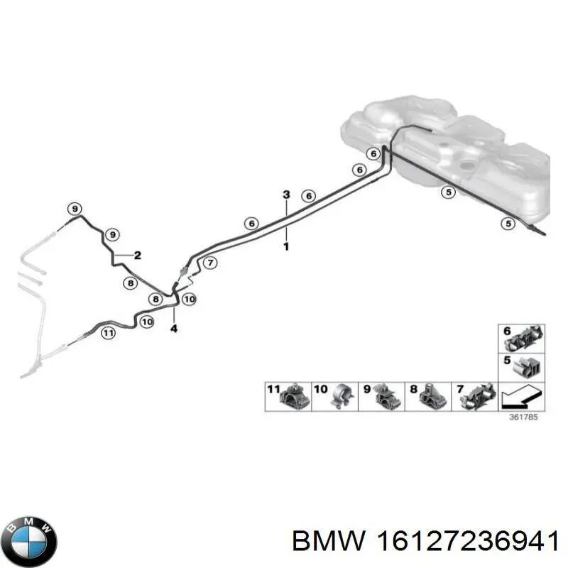 Фильтр тонкой очистки топлива BMW X6 внедорожник (E71) (2008 - 2014) цена, от 106.92 USD