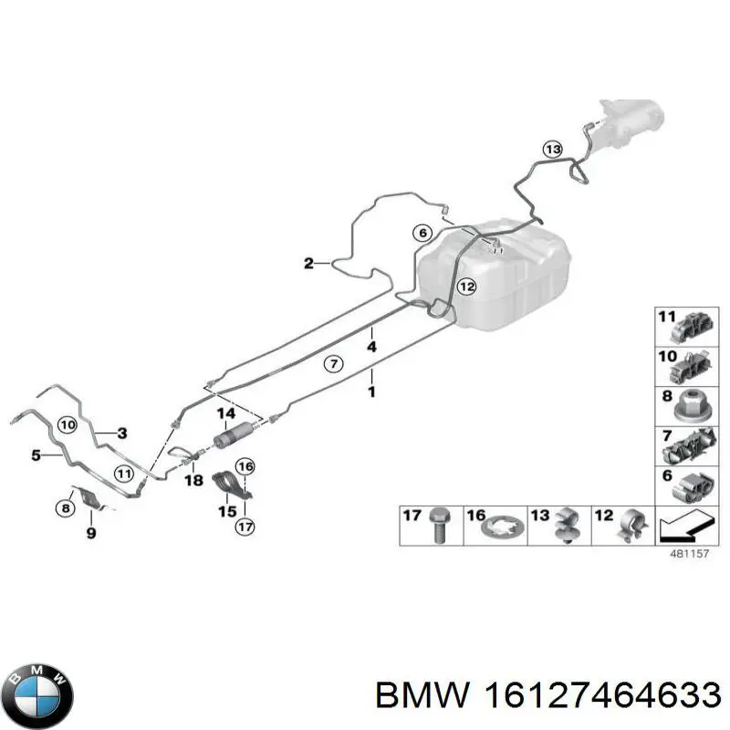 Купить 16127386524 BMW 