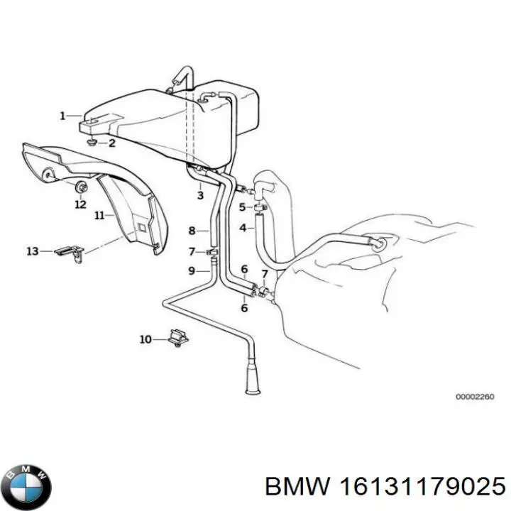 Бачок системы охлаждения 16131179025 BMW