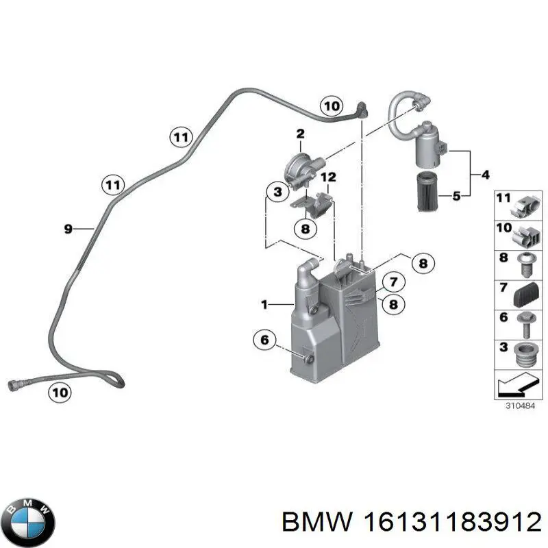 Ремкомплект АКПП 16131183912 BMW