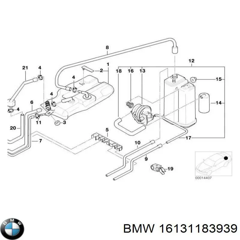Купить 1183939 BMW Фильтр-отстойник топлива грубой очистки