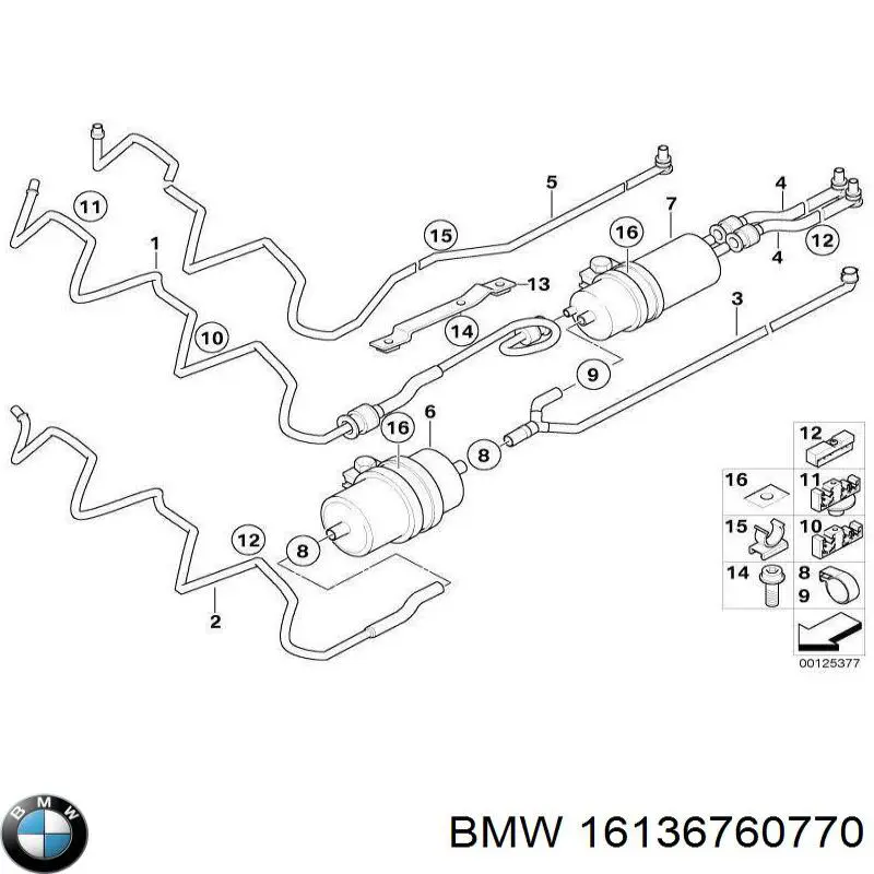  BMW 16136760770 цена, от 12.67 USD