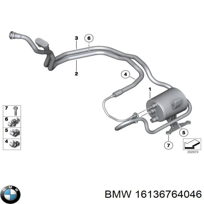 16136764046 BMW топливный фильтр
