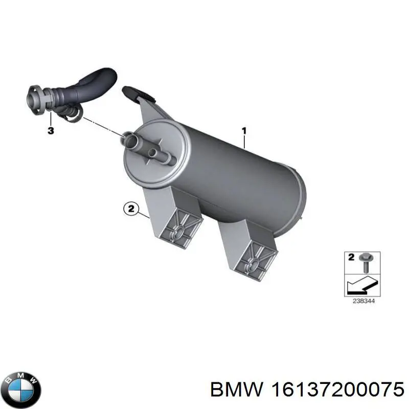 Фильтр топливный BMW 16137200075