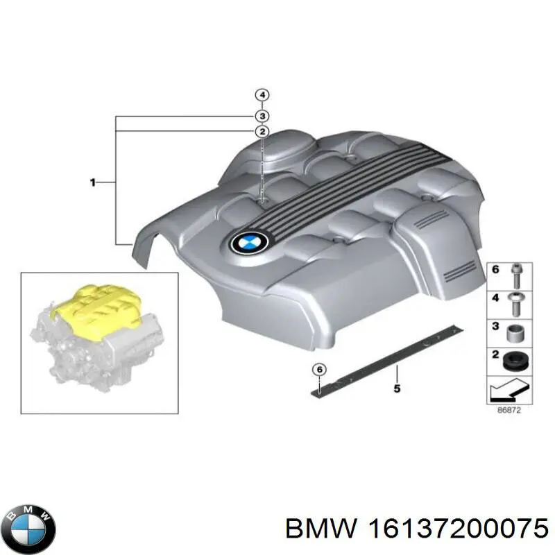 Фильтр тонкой очистки топлива BMW 16137200075 цена, от 38.01 USD