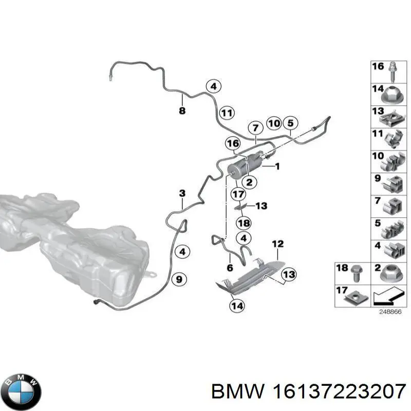 16137223207 BMW топливный фильтр