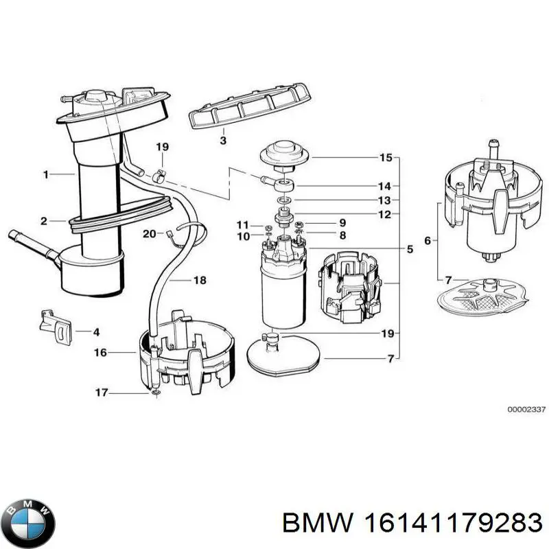 16141179283 BMW топливный фильтр