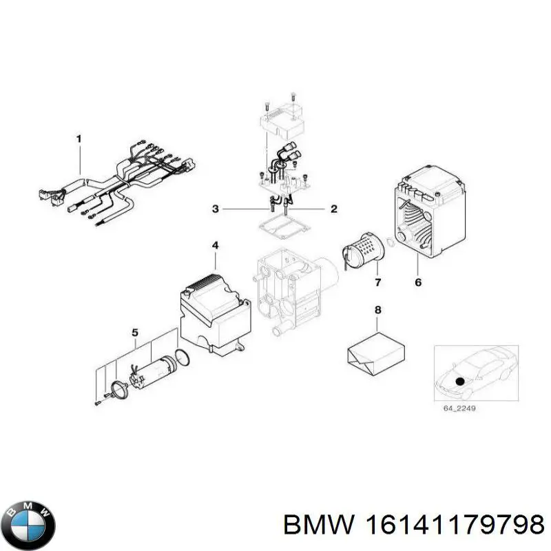 Купить 16141179798 BMW Датчик указателя уровня топлива