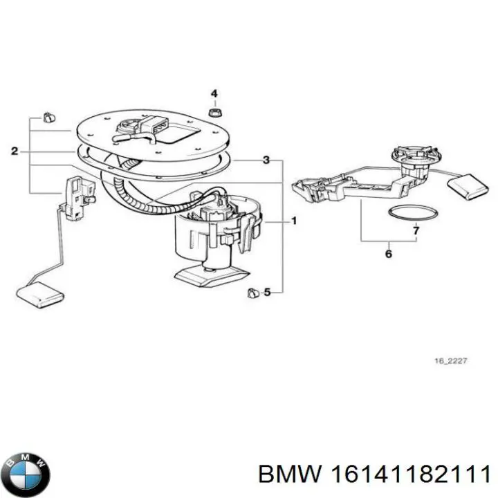 Датчик уровня топлива в бензобаке BMW 1182111 цена, от 10.14 USD