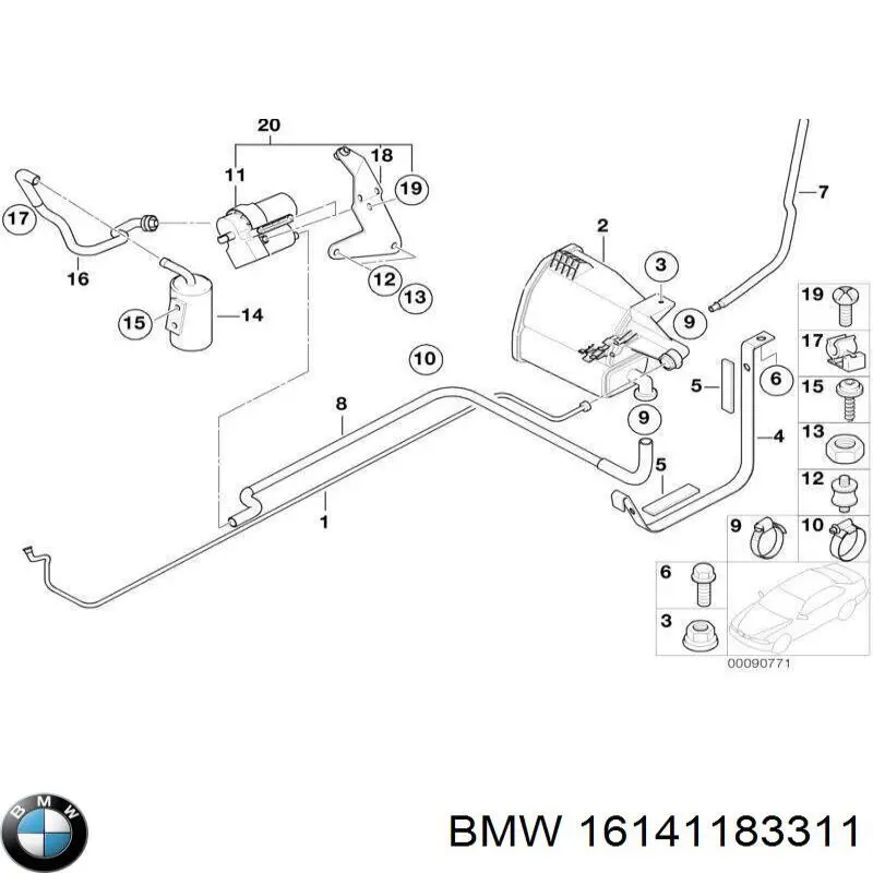  BMW 16141183311 цена, от 14.12 USD
