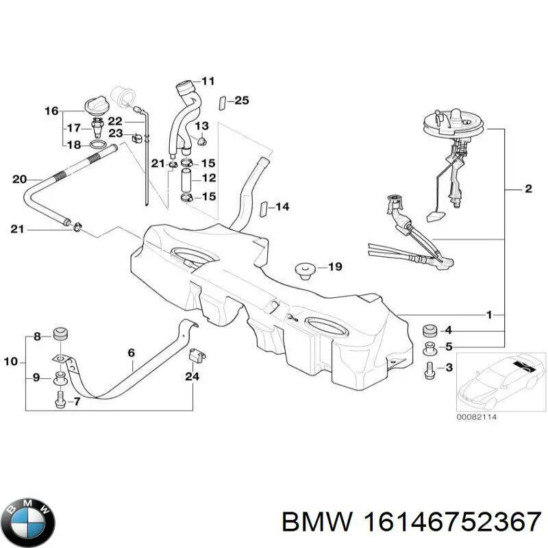 16146752367 BMW Бак топливный