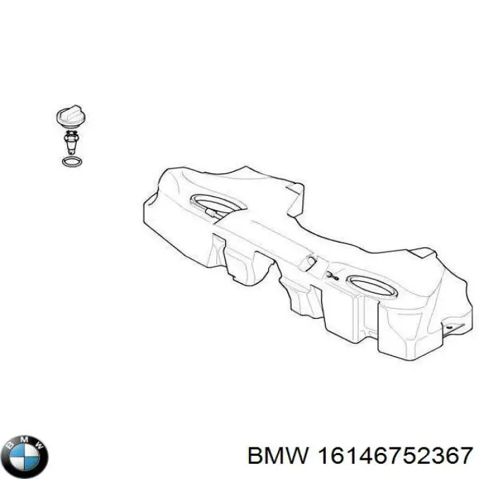 Купить 16146752367 BMW Танк топливный