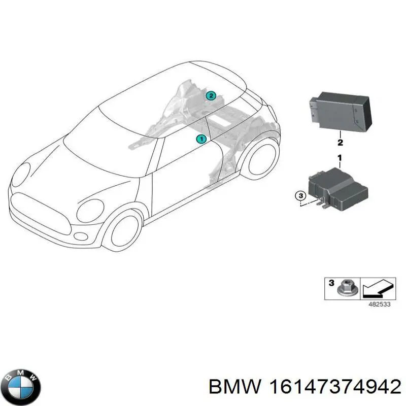 Модуль управления (ЭБУ) топливным насосом на BMW X1 (F48) купить.