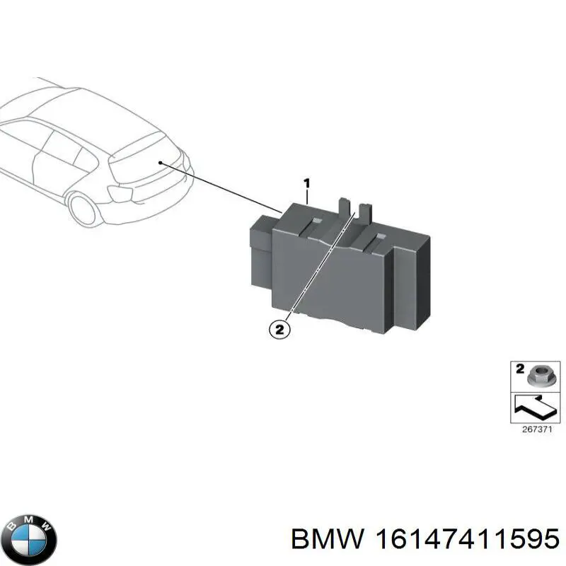 Модуль управления (ЭБУ) топливным насосом BMW 16147411595 цена, от 109.23 USD