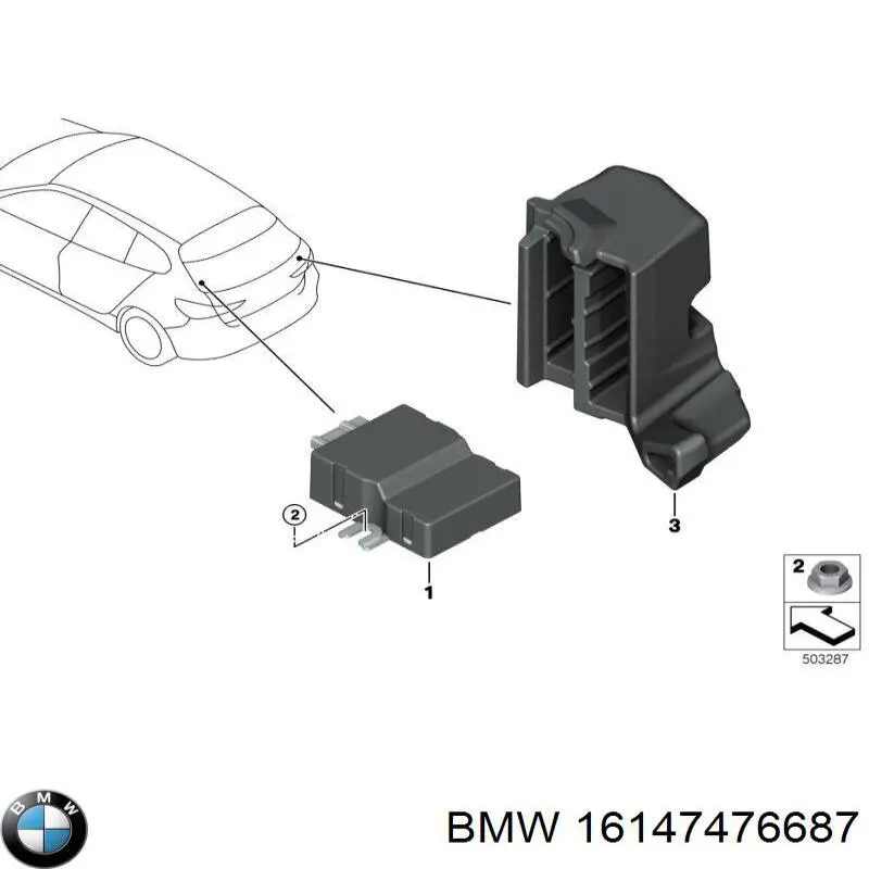 16147476687 BMW модуль управления (эбу топливным насосом)