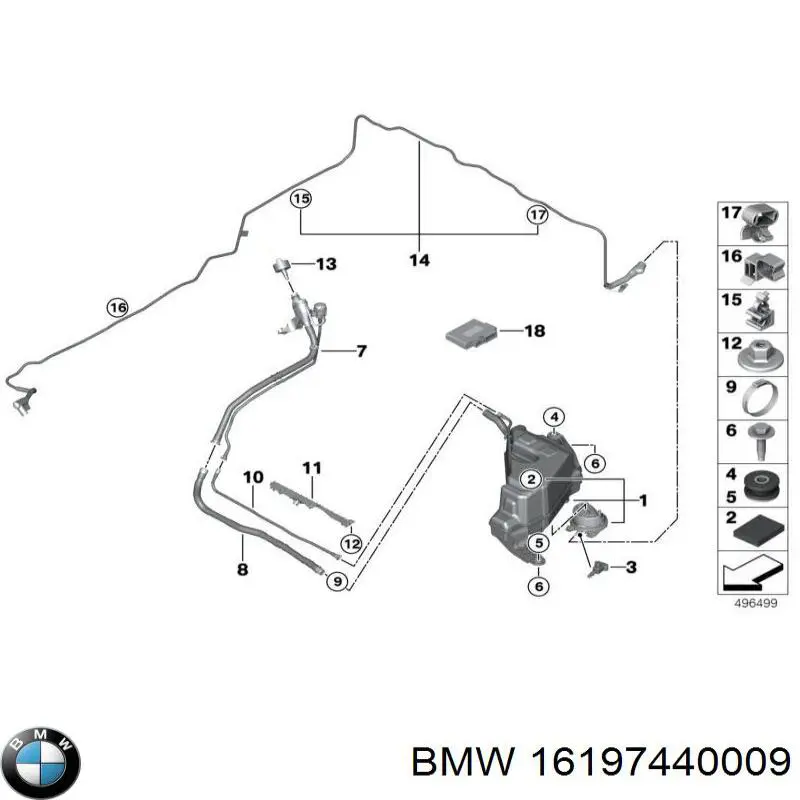 16197440009 BMW Абсорбер топливных паров