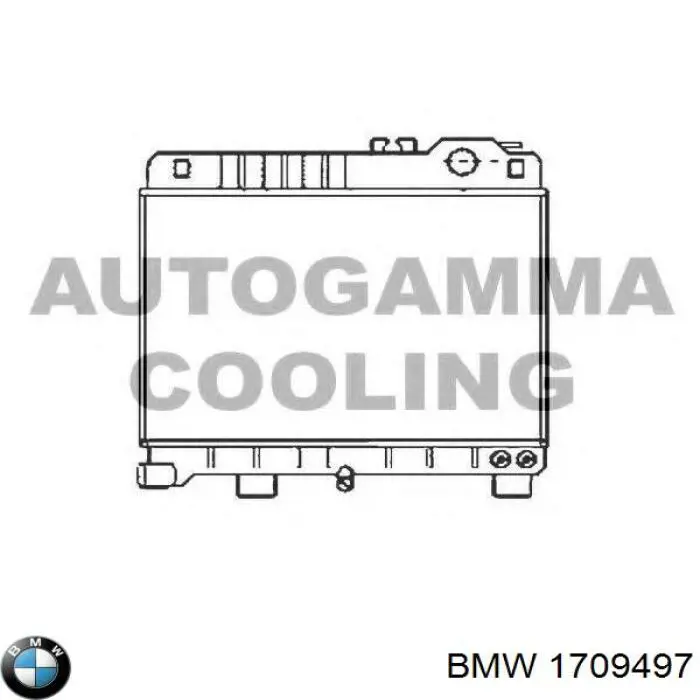 1709497 BMW Радиатор основной